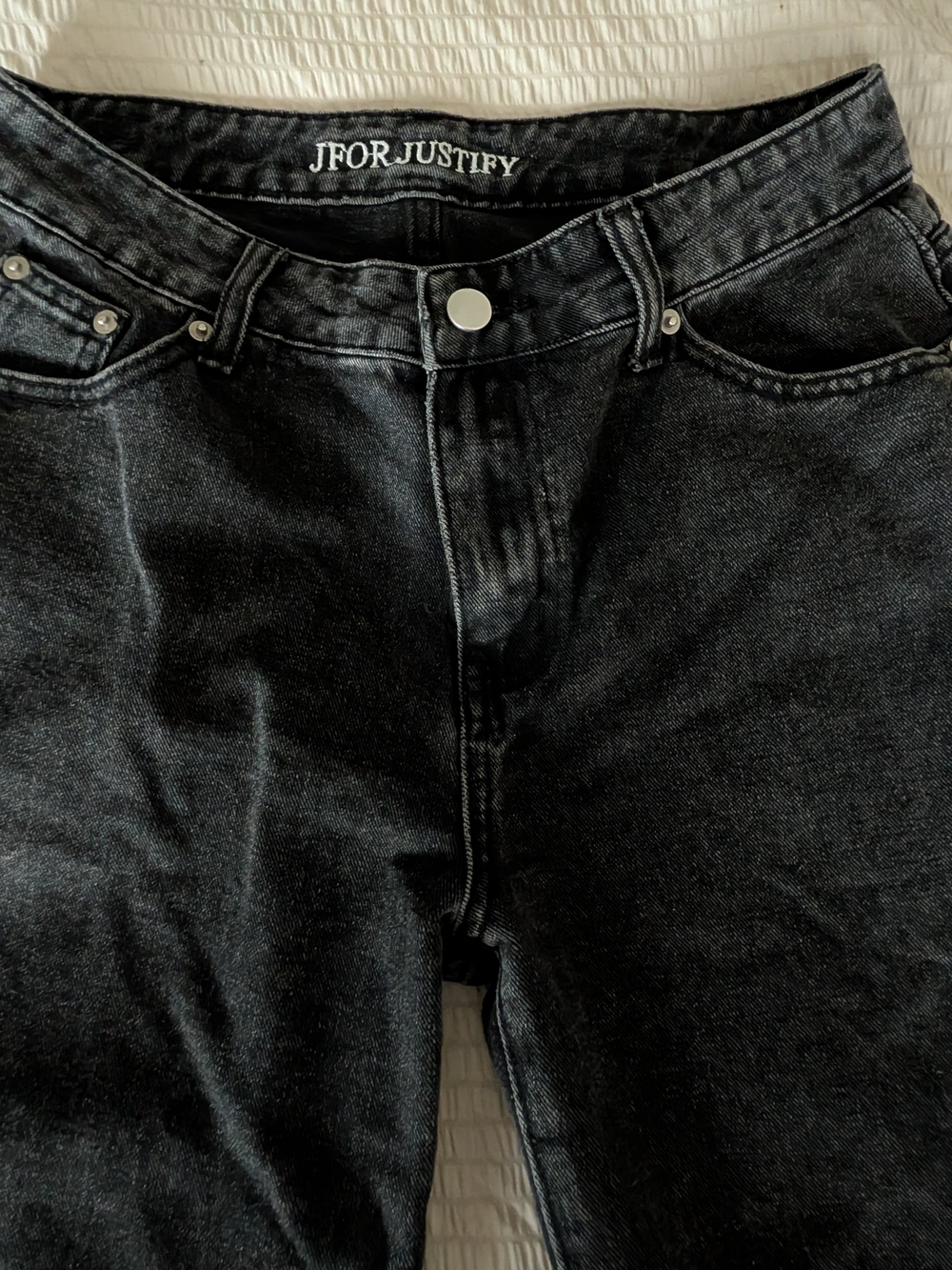 Jfor Justify Black Wide Leg Jeans